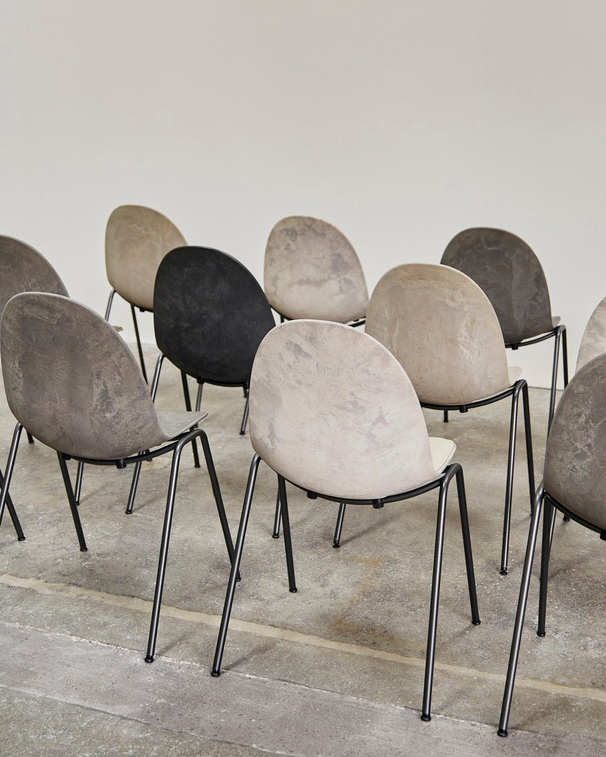 Eternity Side Chair by Mater - Modern Dining Chair for Kitchen, Living Room & Office - Sustainable Wooden Accent Chair with Ergonomic Design