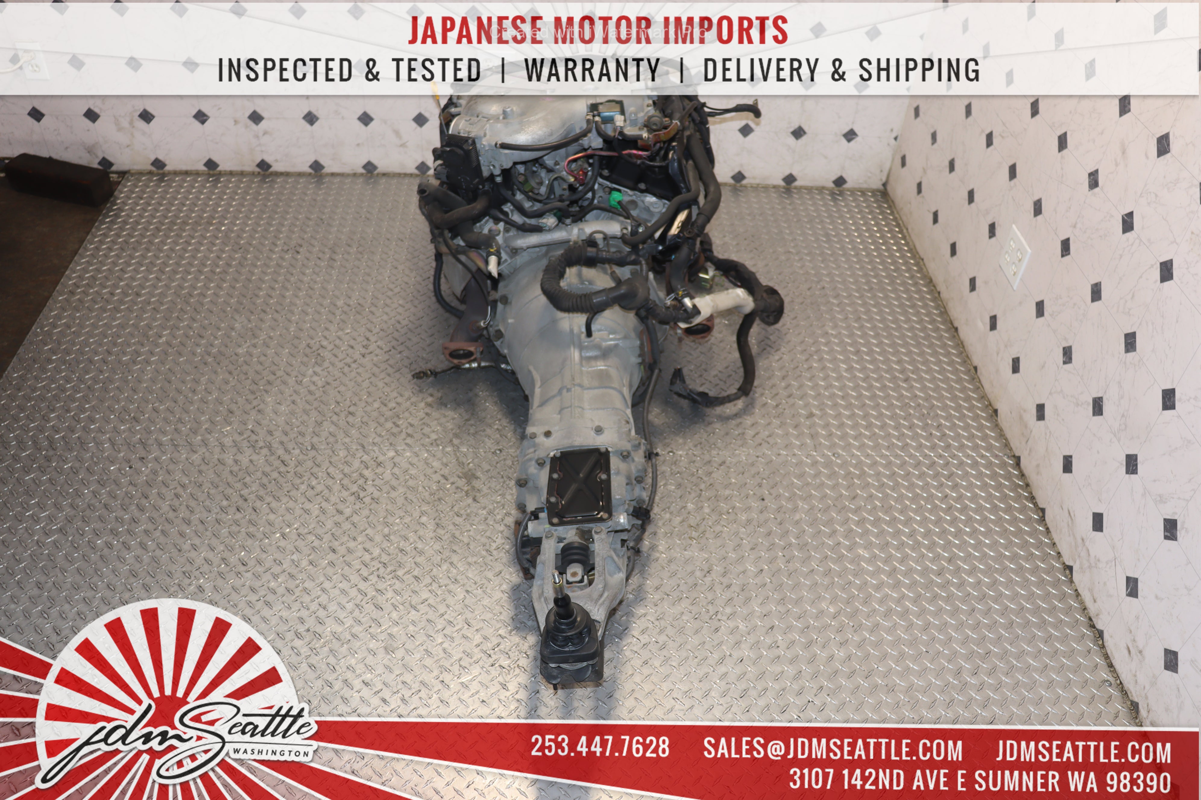 JDM VQ35DE 3.5L V6 Engine with 6-Speed Manual Transmission for 2003-2005 Infiniti G35 & Nissan 350Z - CD01 - Perfect for Performance Upgrades & Engine Replacement