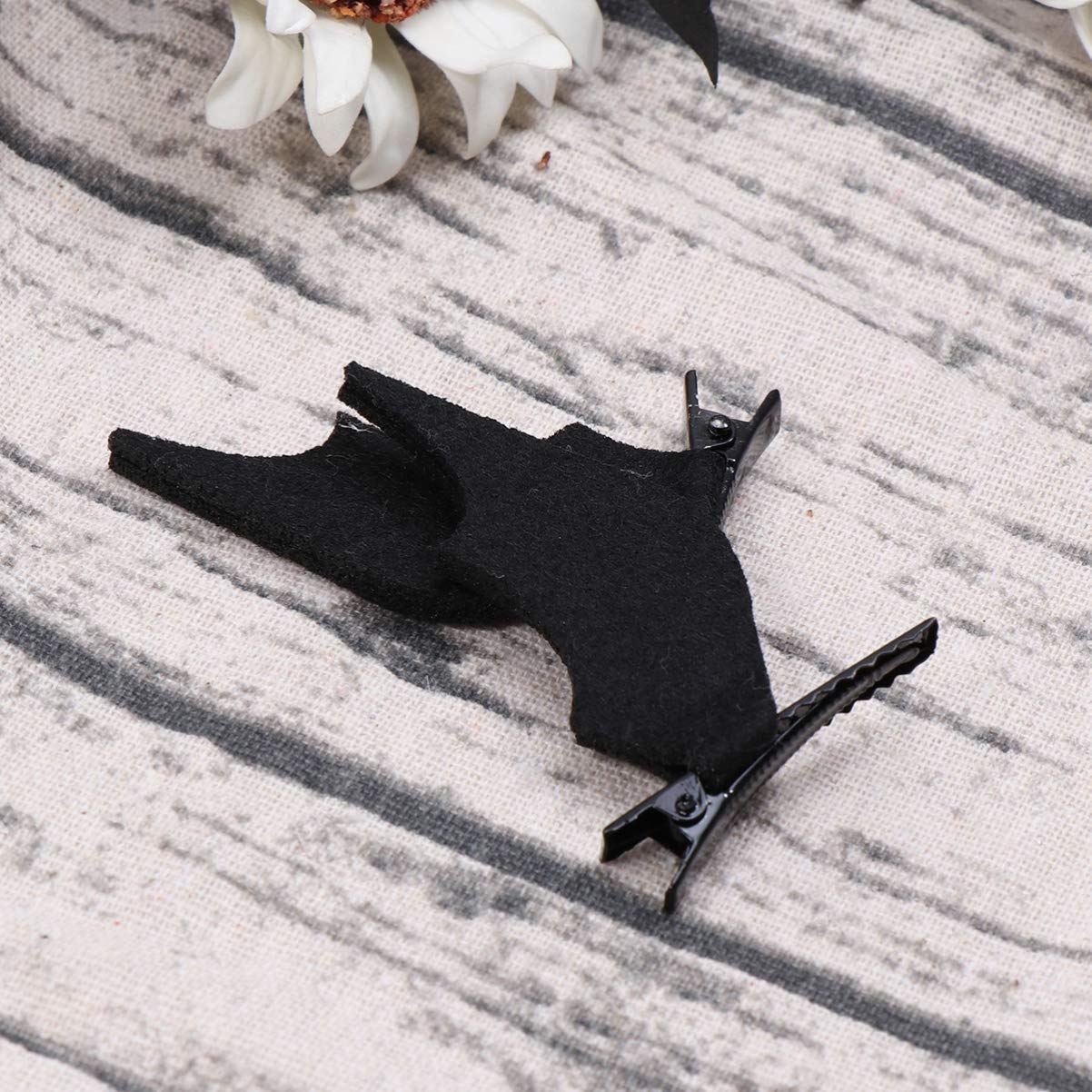 Beaupretty 6 Pack Bat Wing Hair Clips - Gothic Devil Halloween Hair Barrettes for Women, Black Horror Hairpins for Cosplay, Goth Party Accessories & Costume Props - Perfect for Halloween, Cosplay, Themed Parties & Gothic Fashion