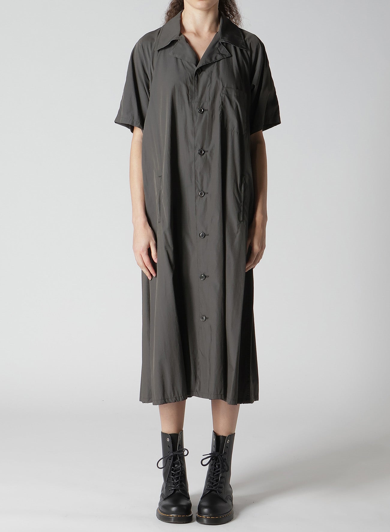 Cotton Taffeta Twill Shirt Dress for Women - Casual Office Wear & Spring Summer Fashion