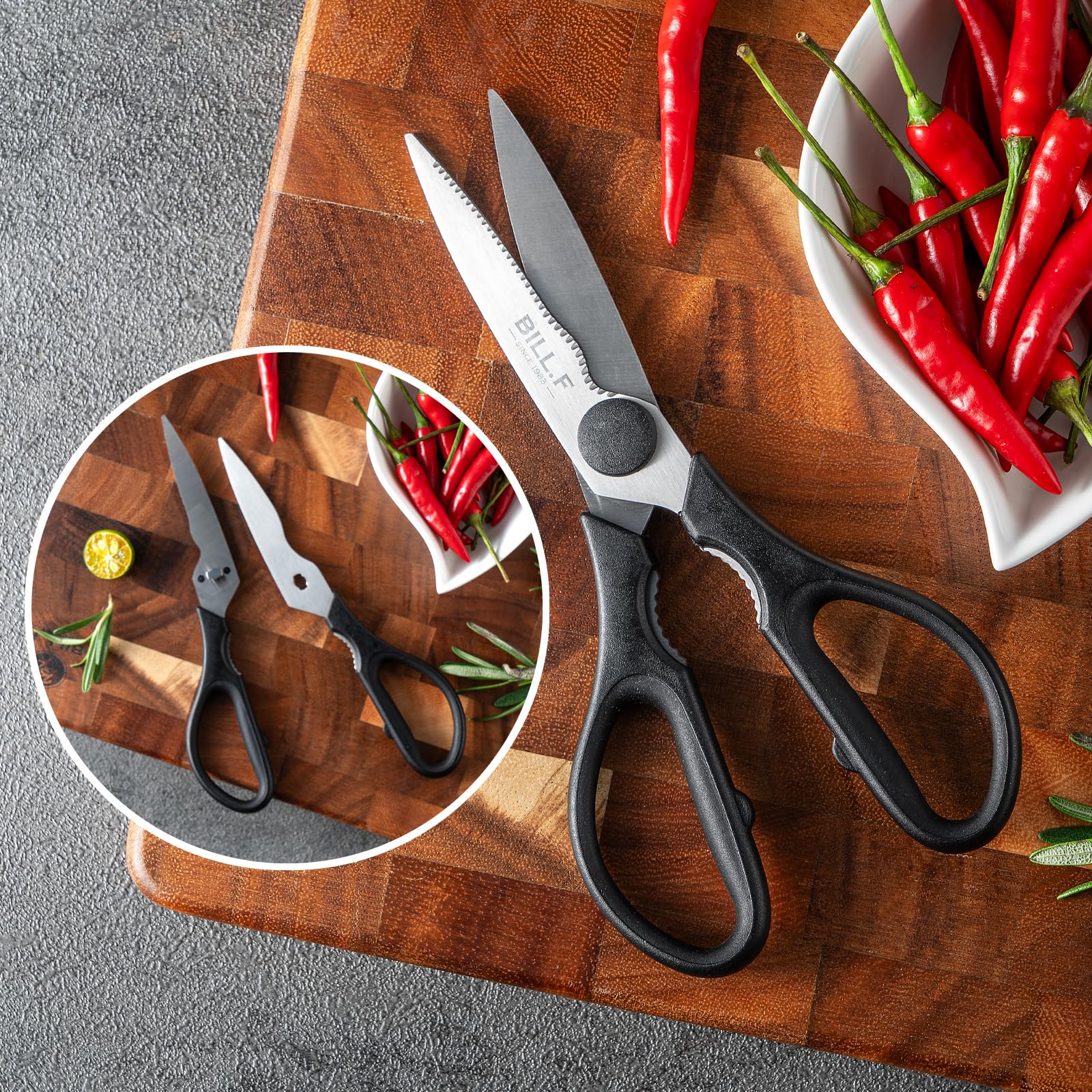 18-Piece Premium Kitchen Knife Set with Wooden Block - Razor Sharp Stainless Steel Knives, Dishwasher Safe, Includes Knife Sharpener & Kitchen Scissors - Perfect for Home Chefs, Cooking Enthusiasts & Professional Kitchens