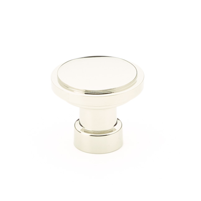 Polished Nickel Cabinet Knobs and Drawer Pulls - Modern Industrial Style Hardware for Kitchen, Bathroom & Furniture (Set of 10) - Durable & Stylish Upgrade for Home Decor