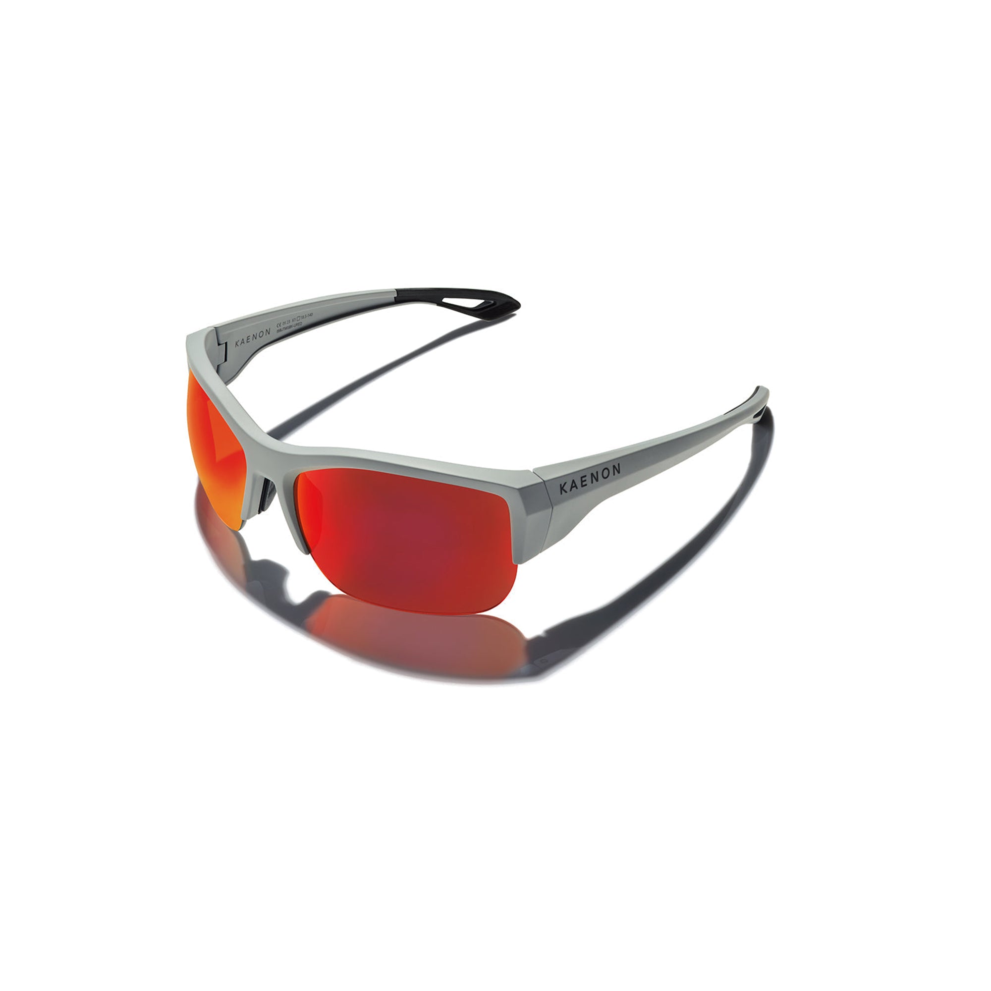 Arcata SR Polarized Sunglasses - Justin Turner Matte Grey Frame with Ultra Grey 12 Red Mirror Lenses for Men - Perfect for Driving, Fishing & Outdoor Sports