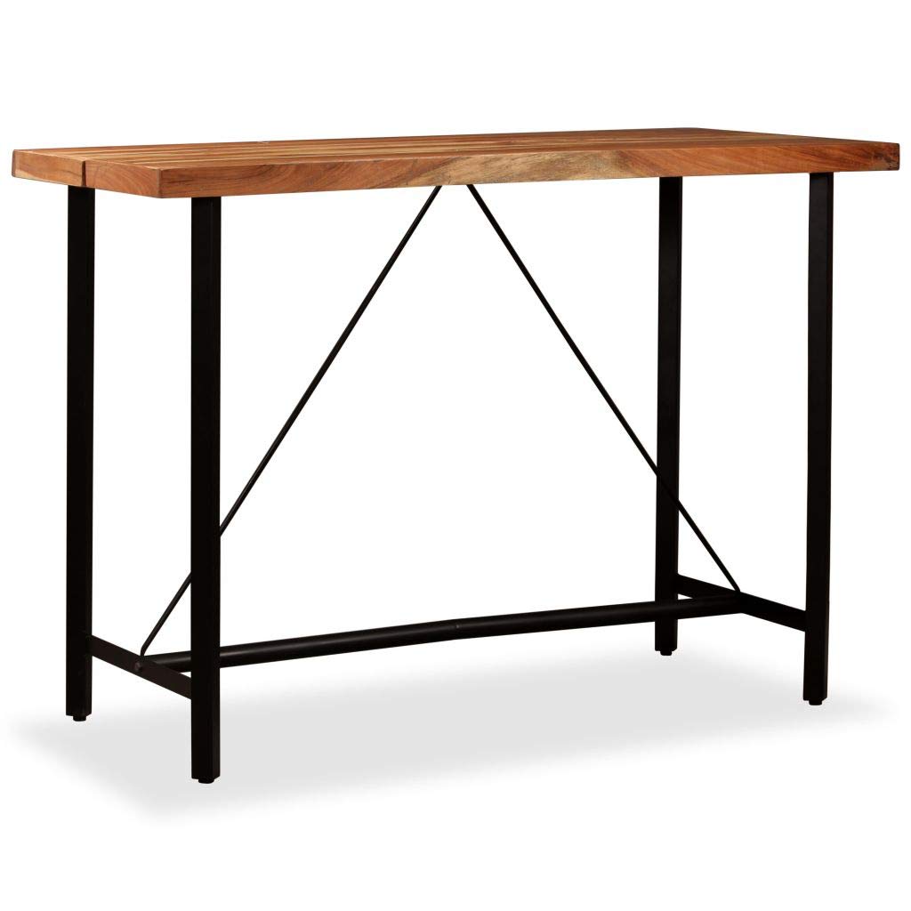 Solid Acacia Wood Bar Table - 59