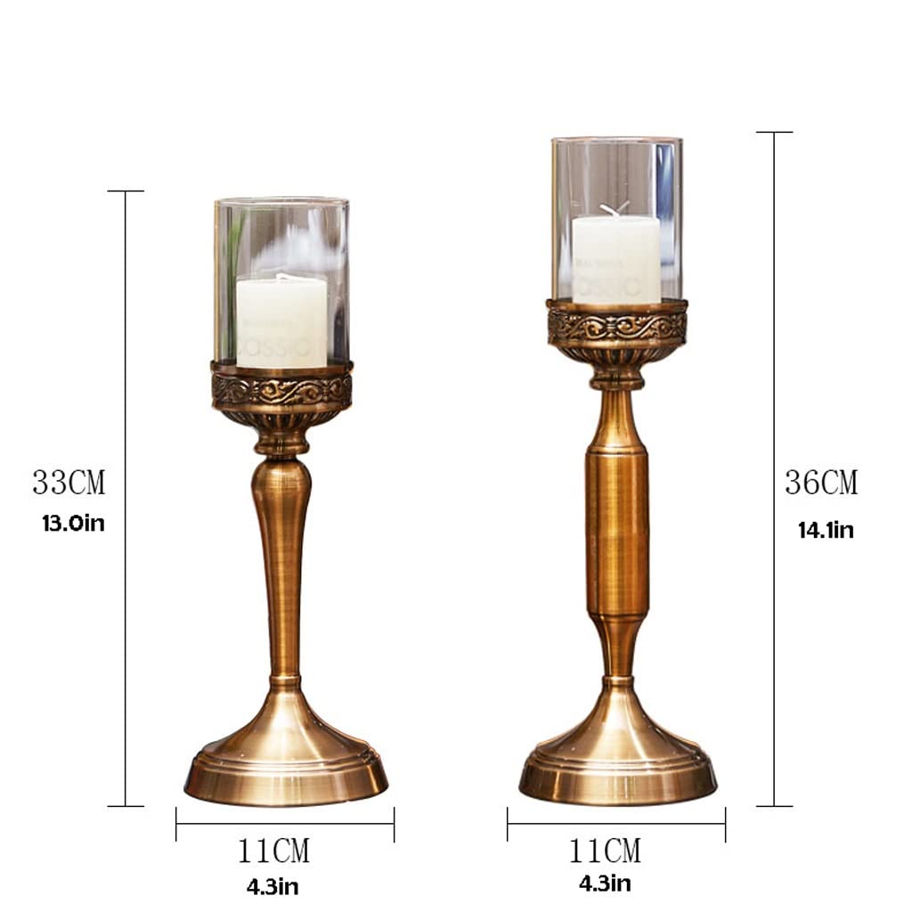 TOMYEUS European-Style Luxury Candle Holder - Elegant Candlestick for Weddings, Romantic Dinners & Home Decor (Size B) | Perfect for Centerpieces, Table Settings & Gift Giving