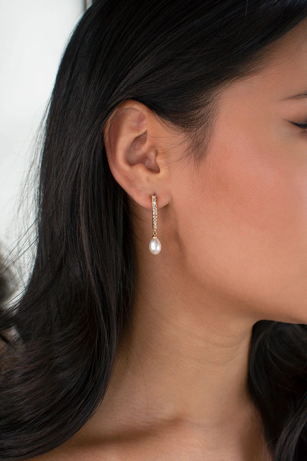Audelia Elegant Pearl Drop Earrings for Women - 925 Sterling Silver Dangle Earrings with AAA Quality Pearls - Perfect for Weddings, Parties & Special Occasions