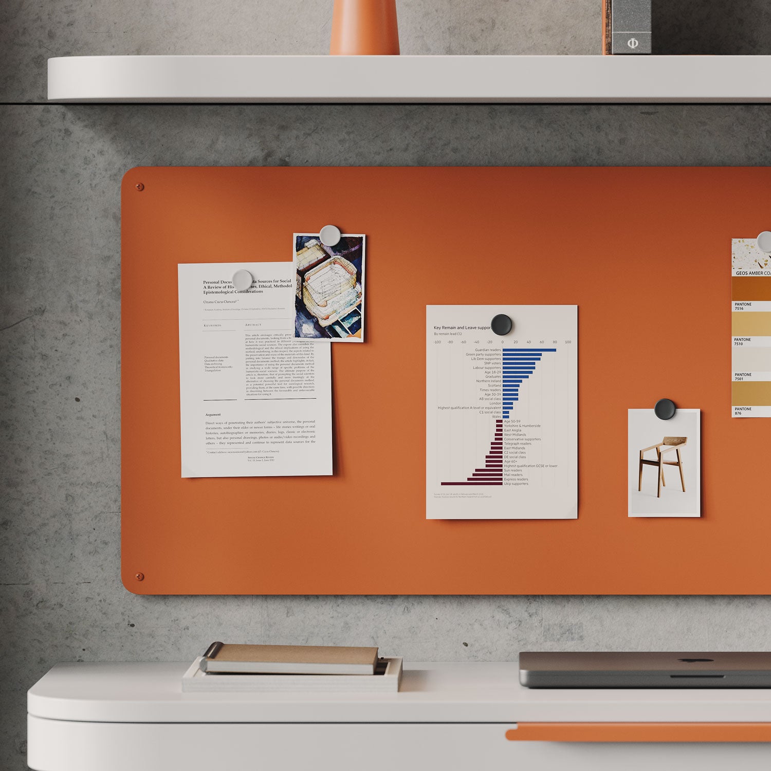 Magnetic Whiteboard for Home & Office - Mosey Magnet Board - Perfect for Notes, Reminders & Organization - Ideal for Kitchen, Classroom, or Workspace