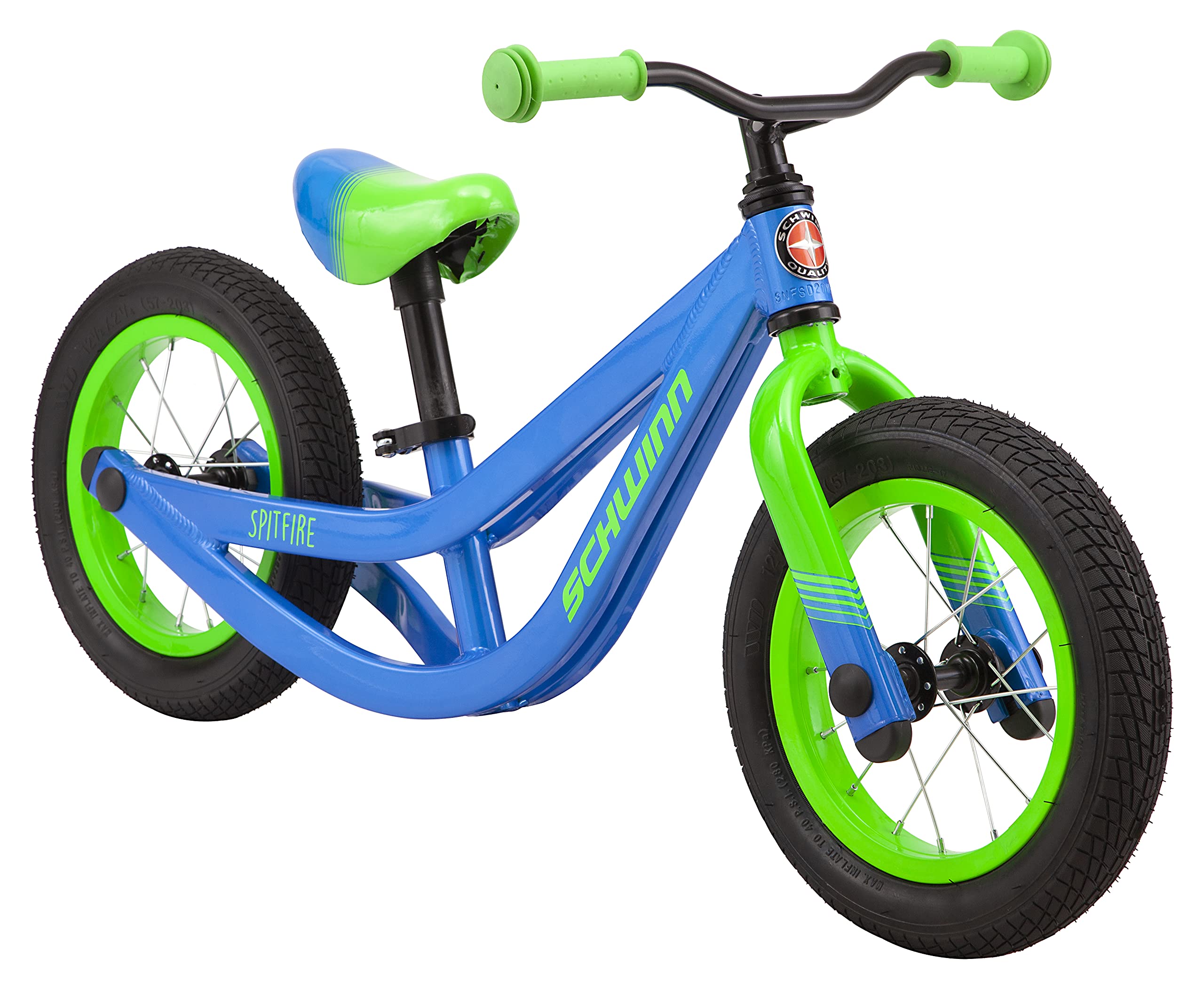 Schwinn Spitfire 12-Inch Balance Bike for Kids & Toddlers Ages 2-4 | No Training Wheels | Multiple Color Options | Perfect for Learning to Ride & Outdoor Play