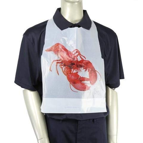 **The Bakers Pantry Disposable Adult Lobster Bibs - 25 Pack Crawfish Bibs for Seafood Lovers | Perfect for Crab, Shrimp & Clam Feasts**