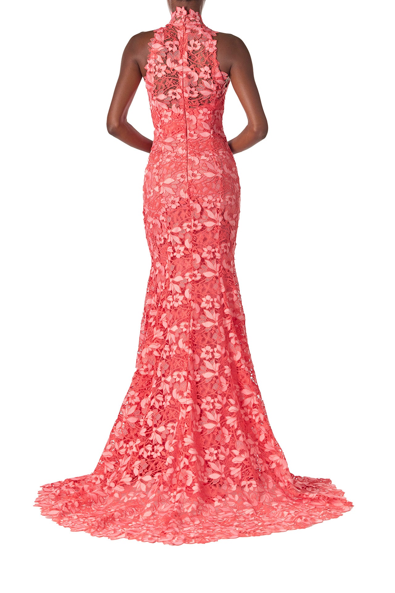 Elegant Lace Halter Trumpet Gown for Women - Sexy Formal Evening Dress for Prom, Wedding, and Special Occasions