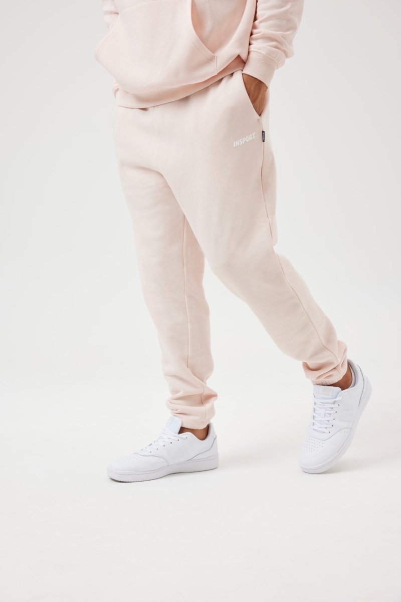 INSPORT Unisex Frankie Athletic Pants - Soft Pink Workout Joggers for Men & Women | Gym, Yoga, Running & Lounge Wear