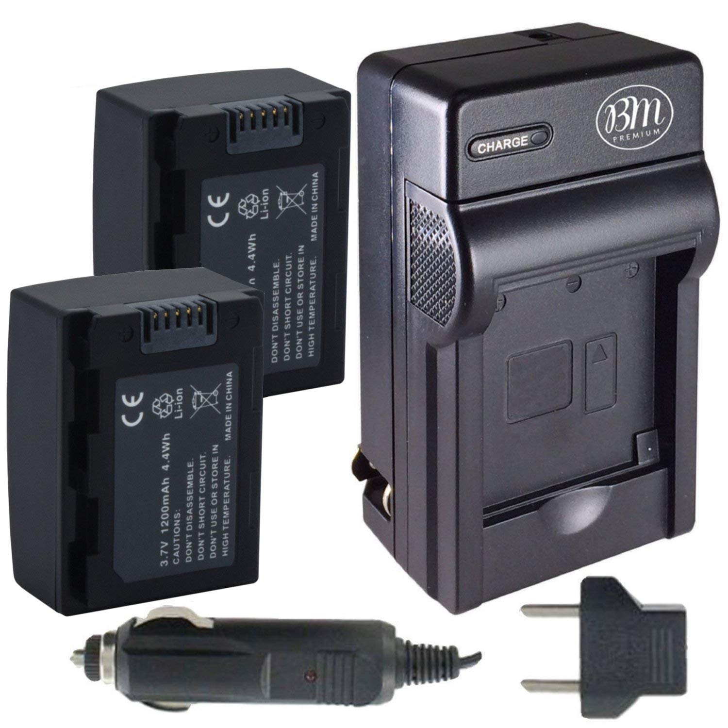 BM 2 IA-BP105R Replacement Battery and Charger Kit for Samsung HMX-F90, HMX-F800, HMX-F900, HMX-H300, HMX-H303, HMX-H304, HMX-H305, HMX-H320, SMX-F53, SMX-F54, SMX-F500, SMX-F501, SMX-F530, SMX-F70, SMX-F700 Camcorders - Perfect for Travel, Vlogging, and Professional Video Recording
