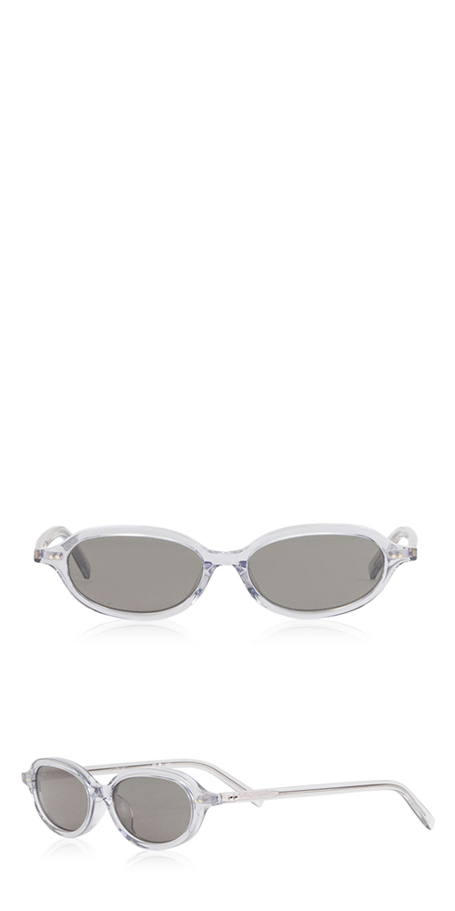 90s Retro Slim Oval Sunglasses for Women & Men - Smoke Lens Vintage Style - Perfect for Outdoor, Beach, and Summer Fashion