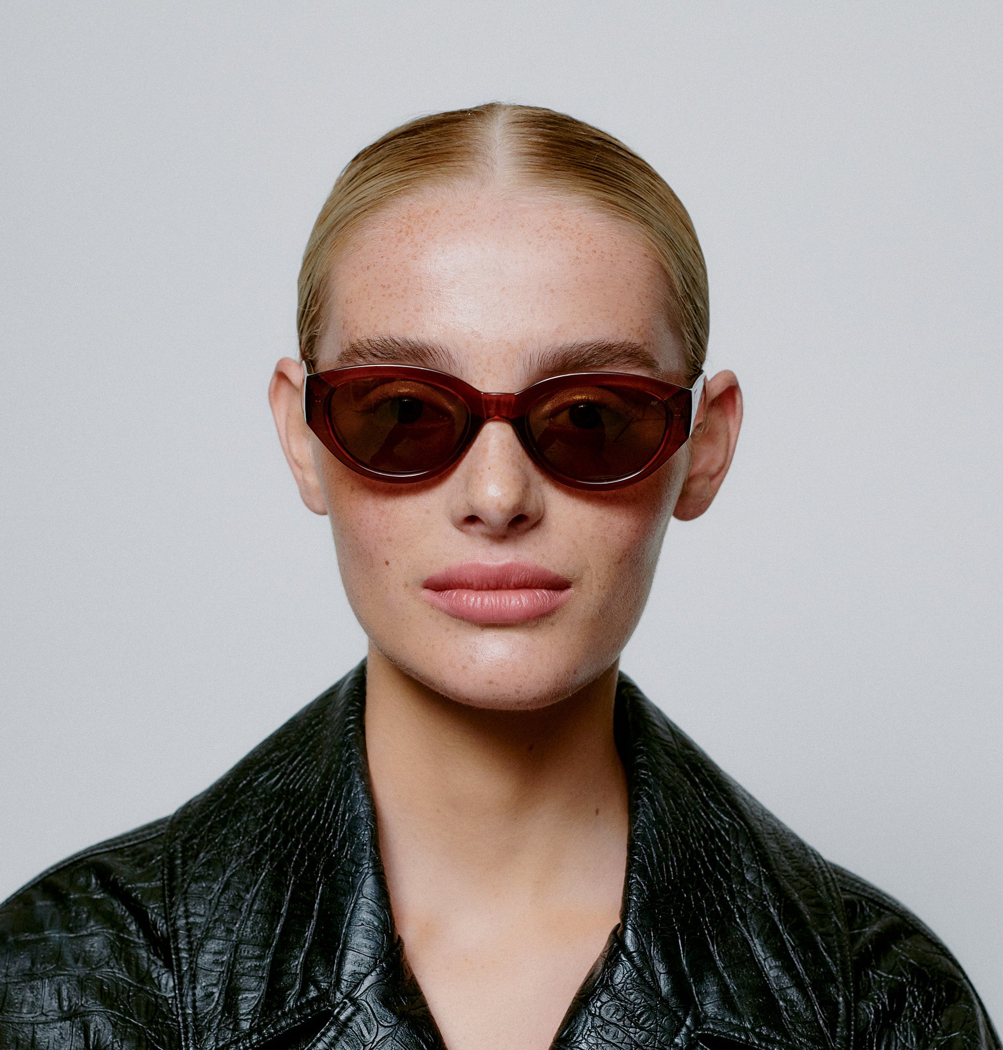 A. Kjaerbede Brown Winnie Sunglasses - Stylish UV Protection for Women - Perfect for Outdoor Activities, Beach & Driving