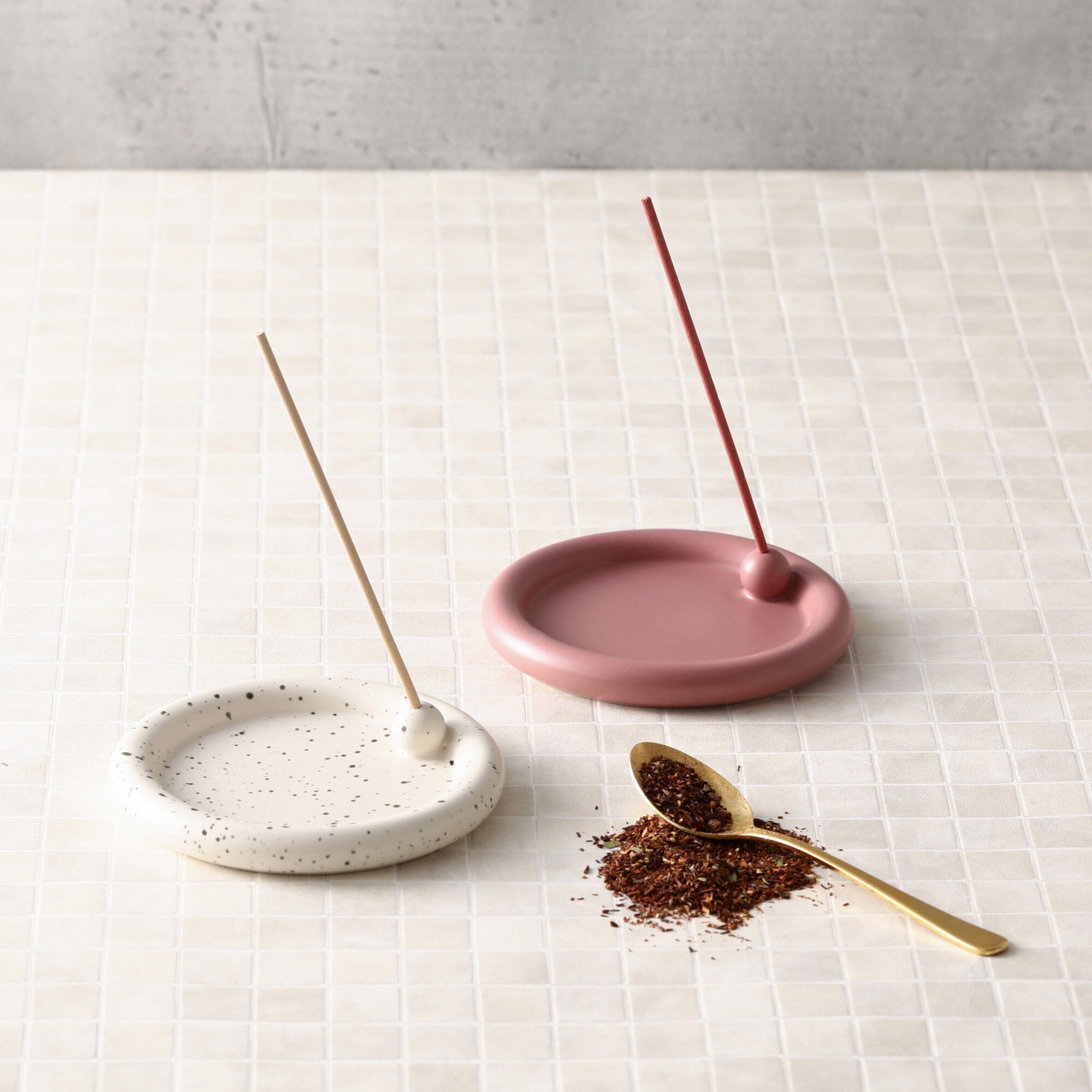 Elegant Pink Tea Incense Holder - Ceramic Aromatherapy Burner for Relaxation & Meditation | Perfect for Home, Office, Yoga & Spa Decor