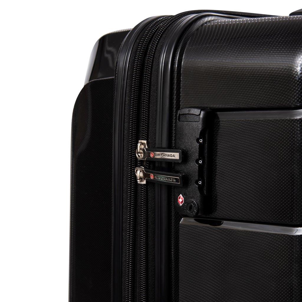 Air Canada Optimum Hardside Expandable Large Luggage Suitcase - 28-32 Inch Spinner Wheel Travel Bag for International Flights & Business Trips
