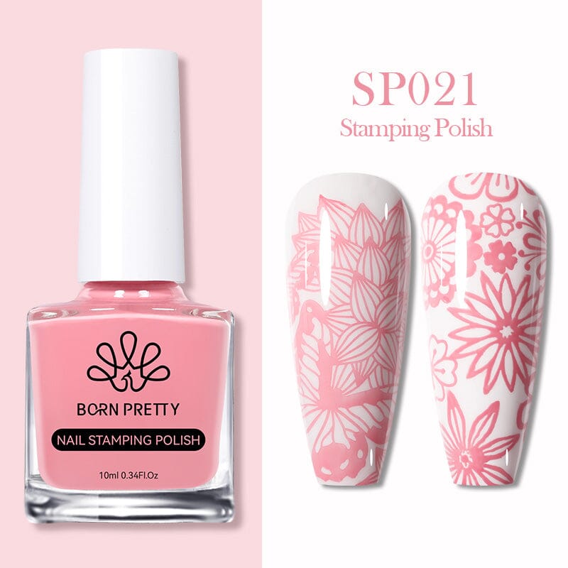 BORN PRETTY 10ml Nail Stamping Polish - Long Lasting, High Pigment Nail Art Polish for Professional Salon & DIY Home Manicure - Perfect for Nail Art Designs, Special Occasions & Gift Giving