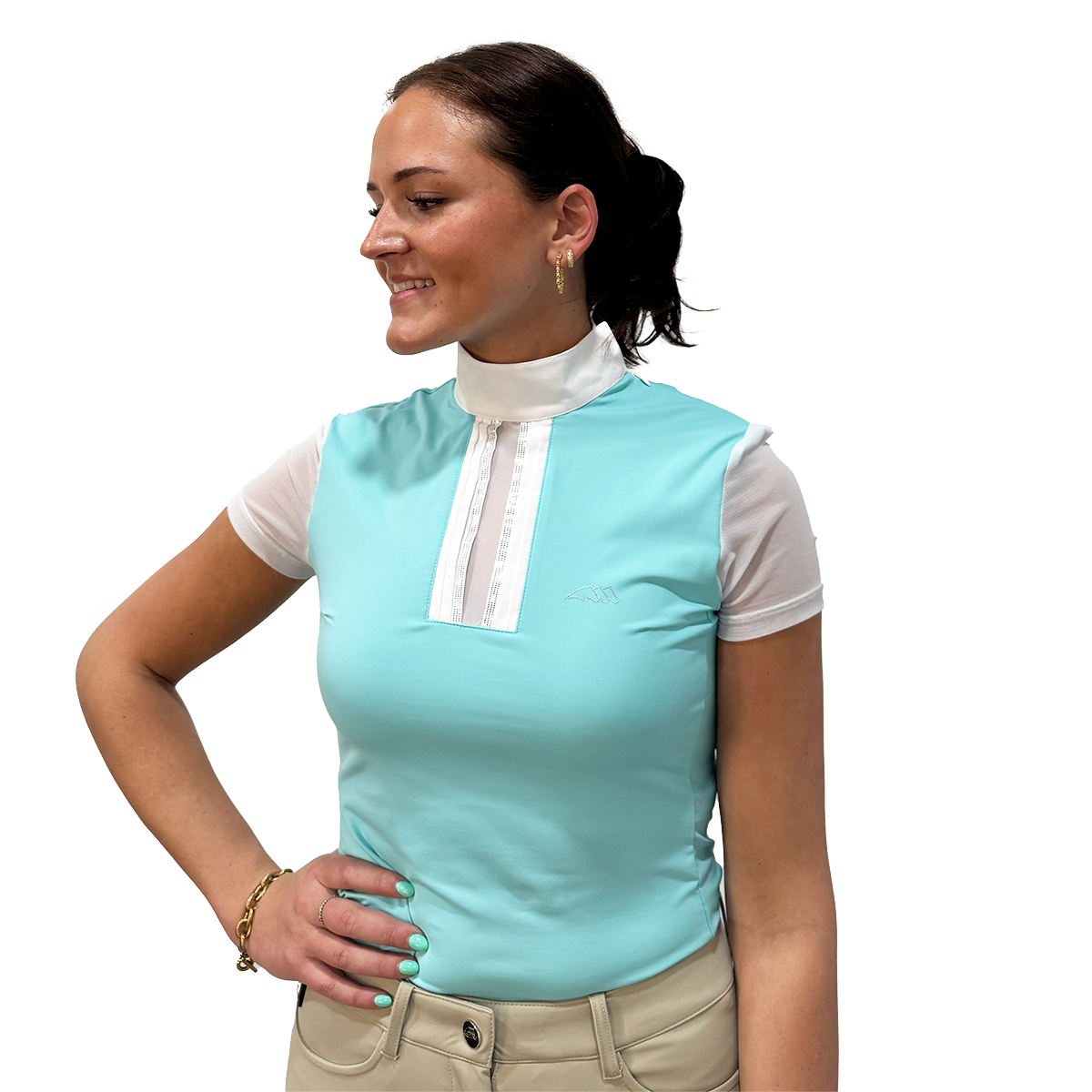 Equiline Women's Elegant Show Shirt - Breathable & Stylish Equestrian Top for Horse Riding & Competitions | Perfect for Dressage, Show Jumping & Riding Lessons