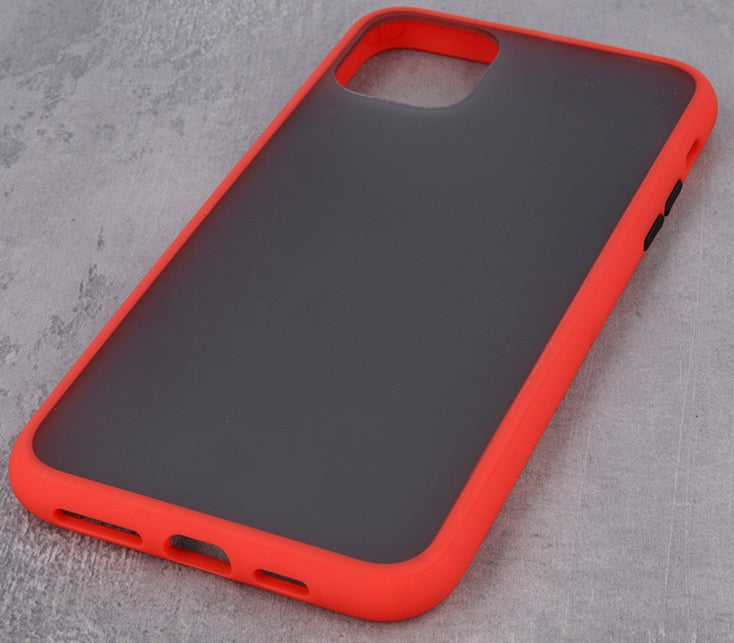 Apple iPhone 7 Hard Shell Case with Colored Buttons - Shockproof Protective Cover for iPhone 7 (Red) | Perfect for Everyday Use, Travel & Outdoor Activities