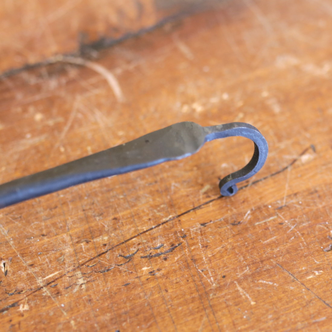 Hand Forged Stainless Steel Spoon - Durable Kitchen Utensil for Cooking, Serving & Eating - Perfect for Home, Camping & Outdoor Use
