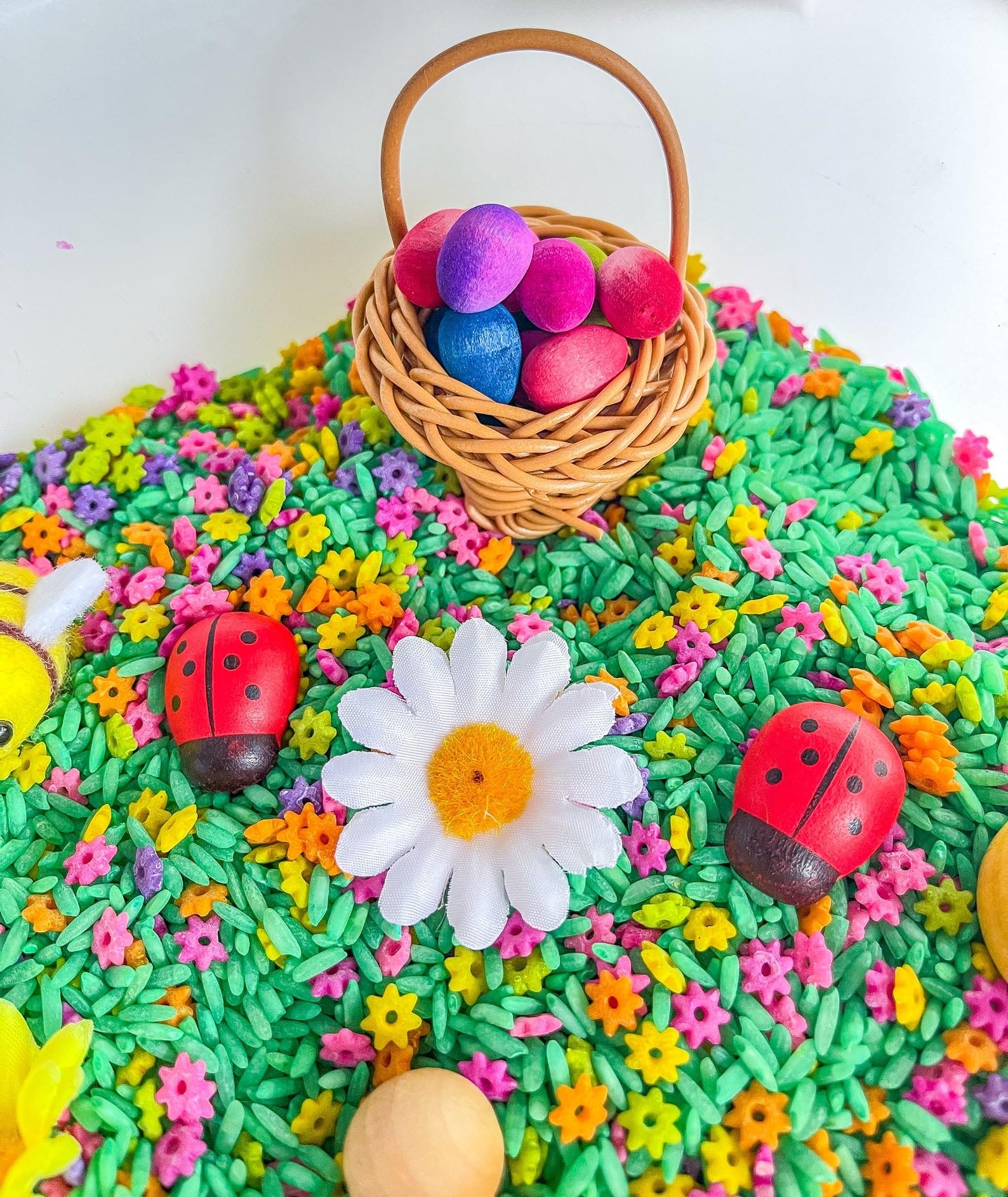 Montessori Sensory Bin for Kids - Flower Themed Sensory Toys for Preschoolers | Educational Play for Toddlers, Autism Learning & Fine Motor Skills Development