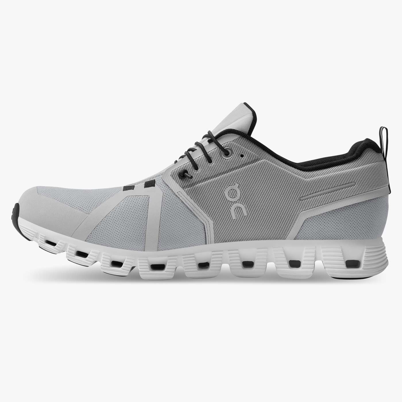 On Running Men's Cloud 5 Waterproof Running Shoes - Lightweight & Breathable - Glacier/White - Perfect for Trail Running & Outdoor Adventures