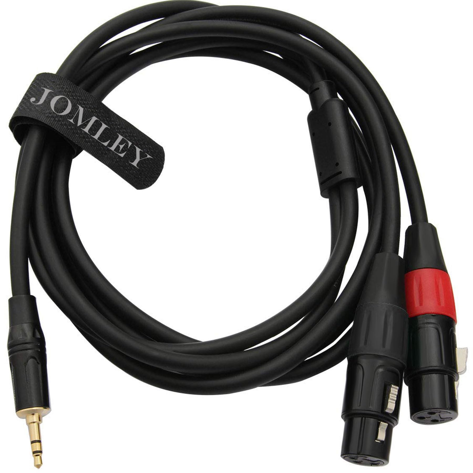 Dual XLR Female to 3.5mm TRS Stereo Y-Splitter Cable - 3.3ft Unbalanced Audio Adapter for Microphones, Mixers & Recording Equipment | Perfect for Home Studios, Podcasting & Live Performances