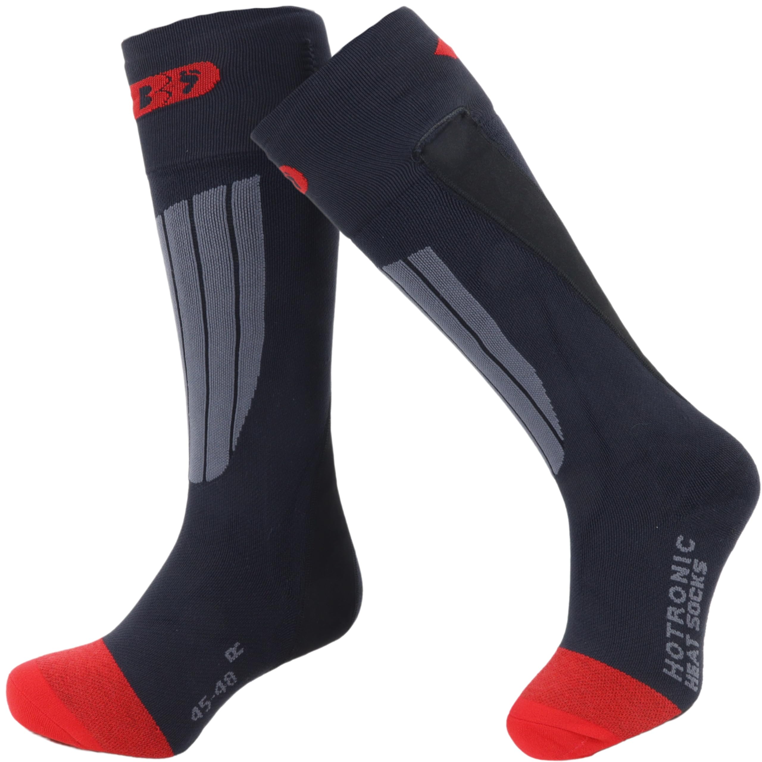 Hotronic XLP Heated Socks for Men & Women - Merino Wool Blend Thermal Compression Socks for Skiing, Hiking & Winter Sports - Battery Powered Electric Warm Socks for Cold Weather Outdoor Activities
