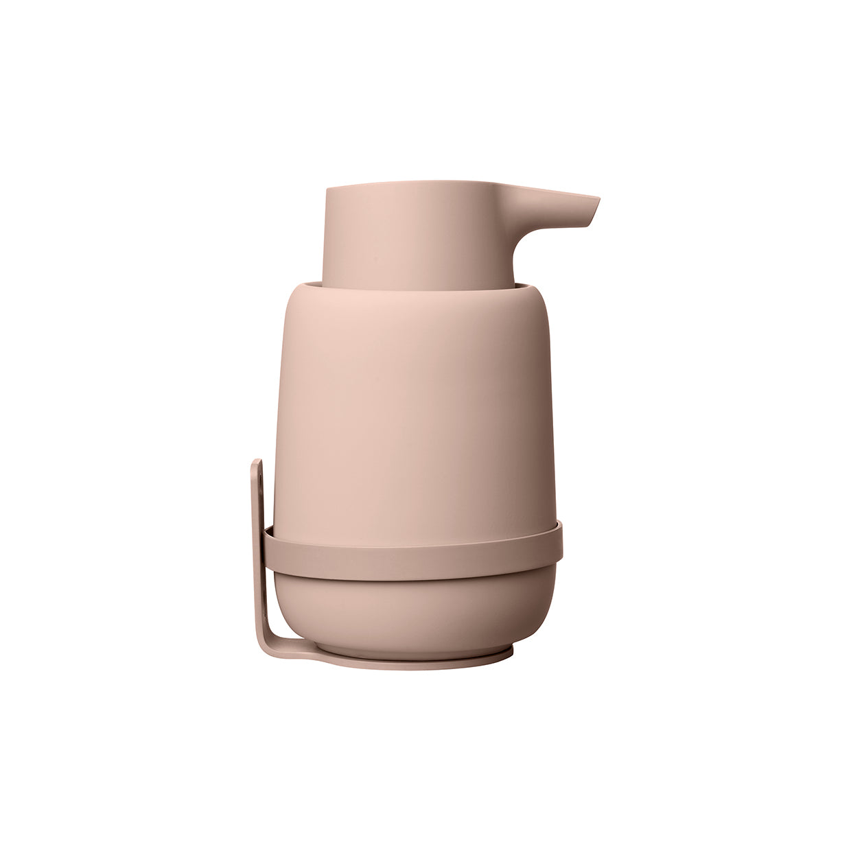 SONO Wall Mount Soap Dispenser Holder & Tumbler Stand - Durable Bathroom Organizer for Kitchen, Restroom, Salon (White)