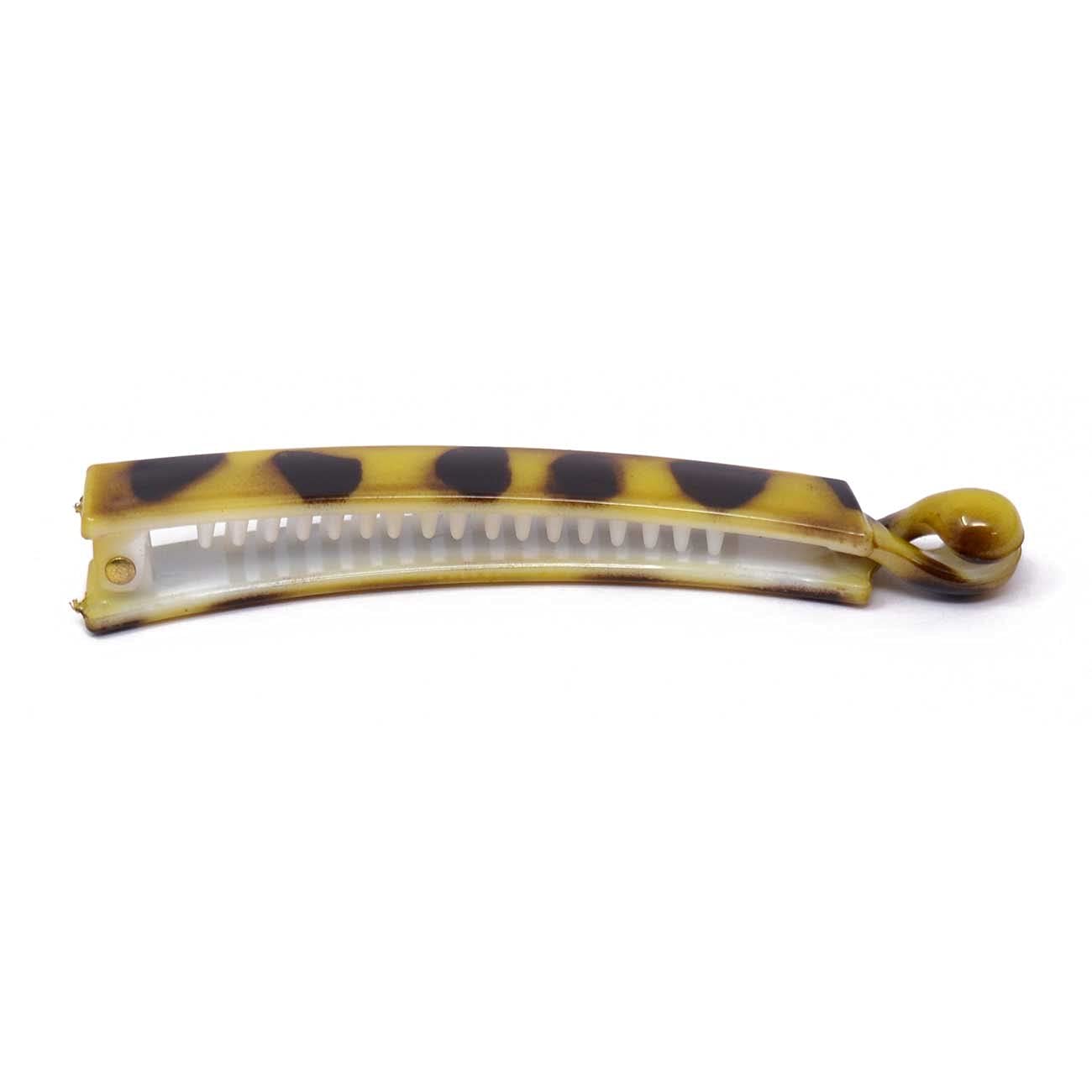 MANODHRUVA 6pcs Women's Tiger Print Banana Hair Clips - 10cm Large Hair Claw Clips for Thick Hair - Perfect for School, Work, Parties & Everyday Styling