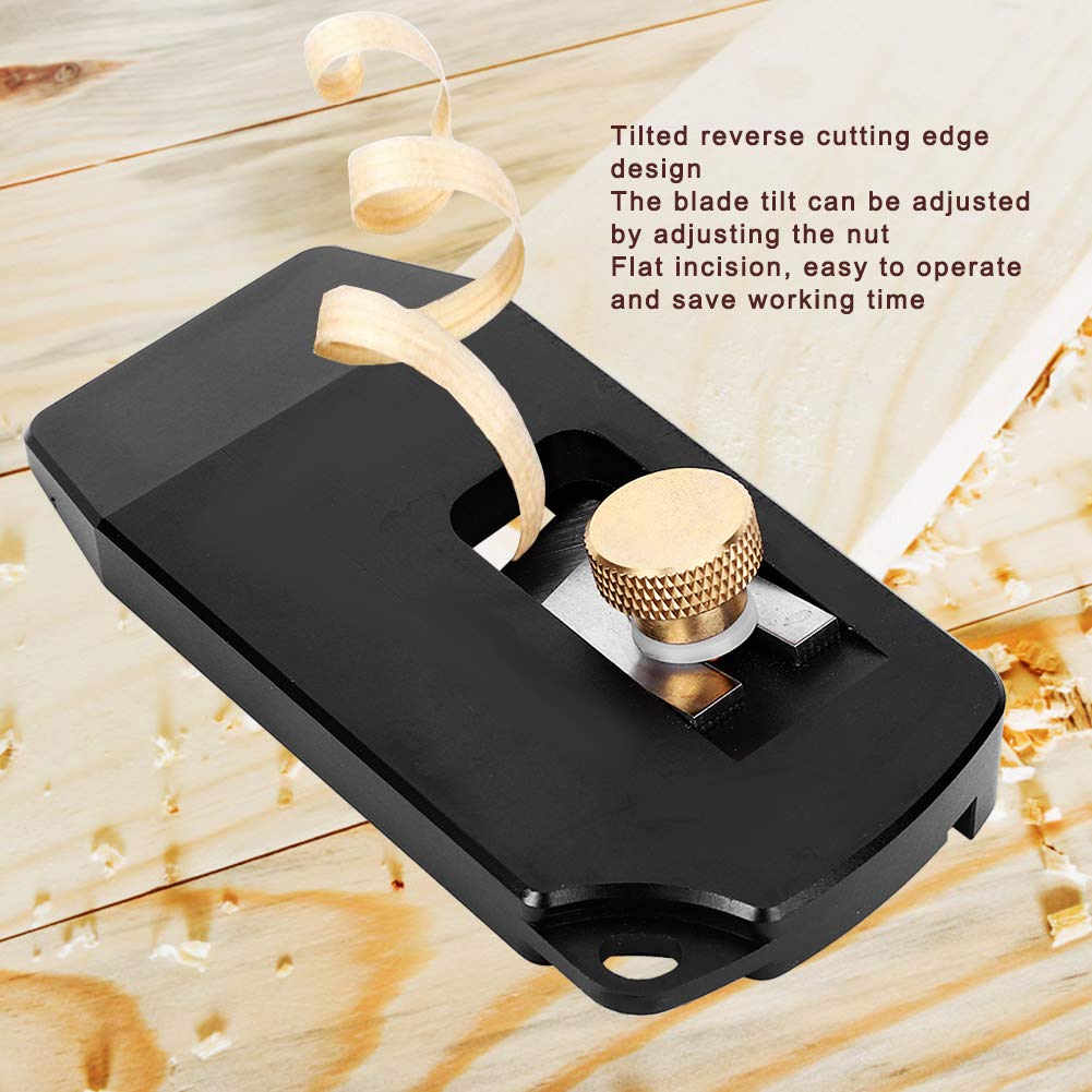 AMONIDA Edge Banding Trimmer - High Speed Steel Manual Edge Trimmer with Brass Nut, Adjustable Tilt for PVC & Wood Veneer - Perfect for DIY Furniture, Cabinets & Woodworking Projects