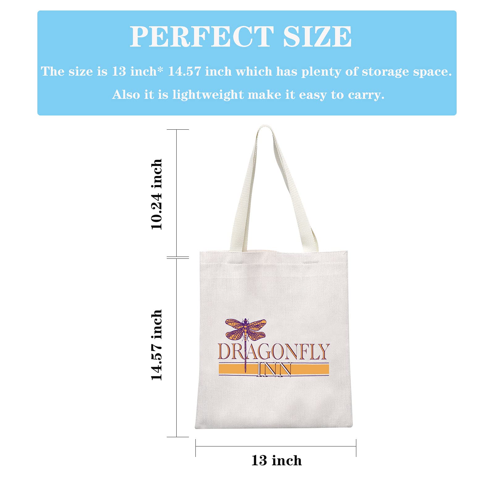 Dragonfly Inn Inspired Cosmetic Makeup Bag - Perfect Gift for TV Show Lovers & Fans | Travel Organizer, Fandom Merchandise, Great for Cosmetics Storage & Travel Essentials