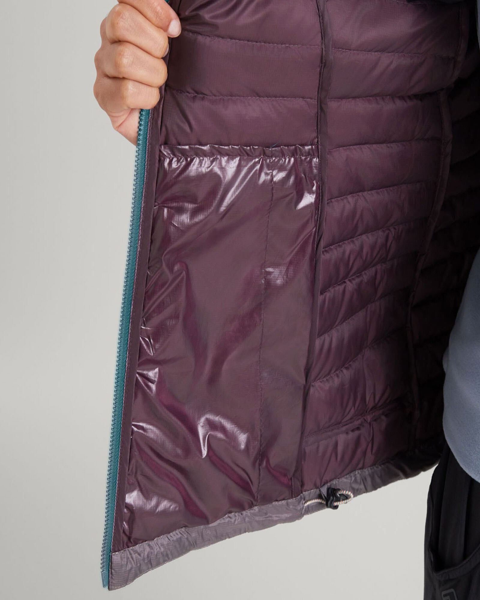 Women's Heli R Down Jacket - Waterproof, Lightweight & Warm Winter Coat for Outdoor Activities in Deep Lagoon, Jam & Light Quartz Colors | Perfect for Hiking, Skiing & Cold Weather Adventures