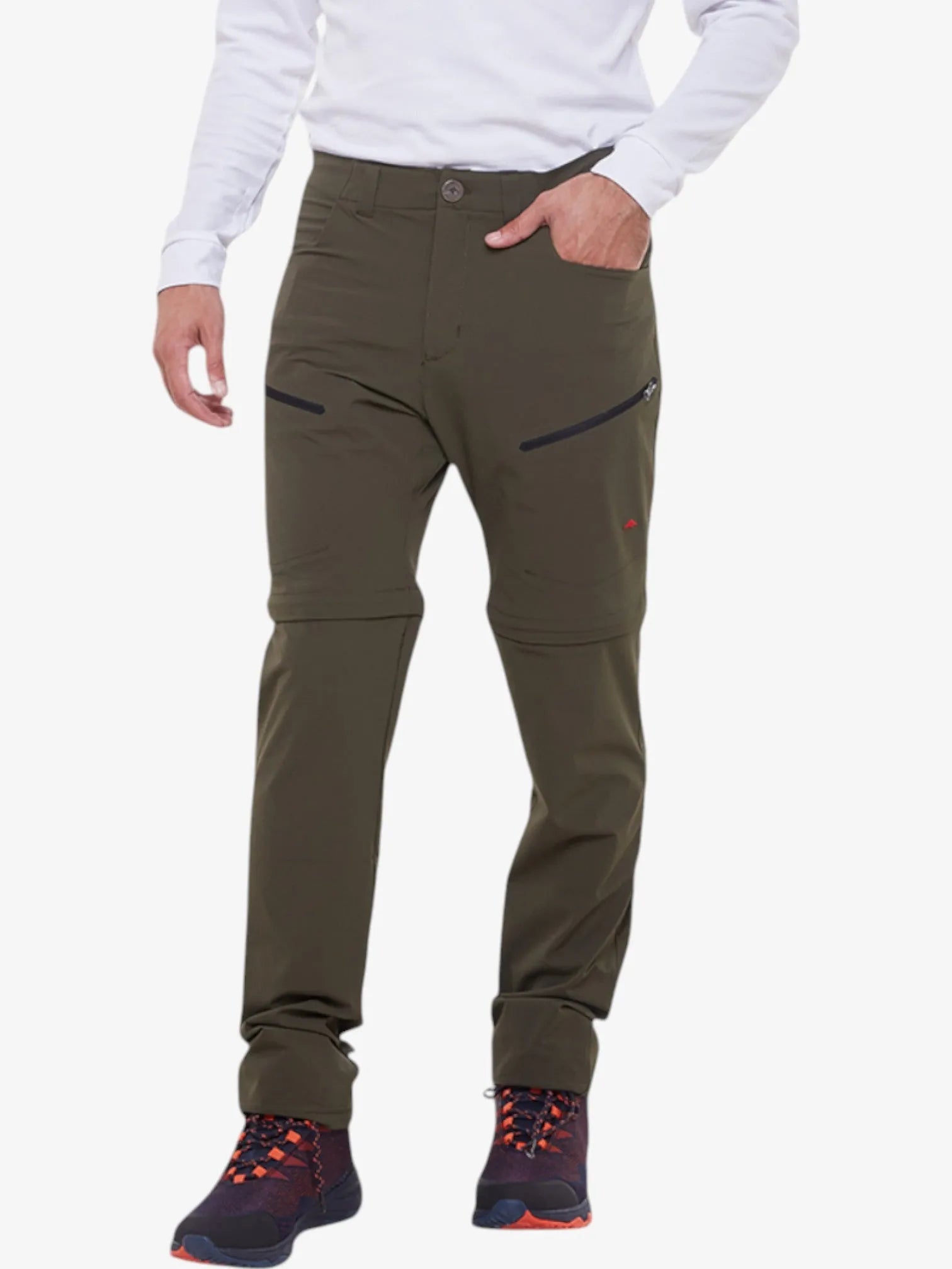Katmandu Trekking Convertible Pants - Military Green Hiking & Outdoor Adventure Pants for Men & Women | Perfect for Camping, Backpacking & Travel