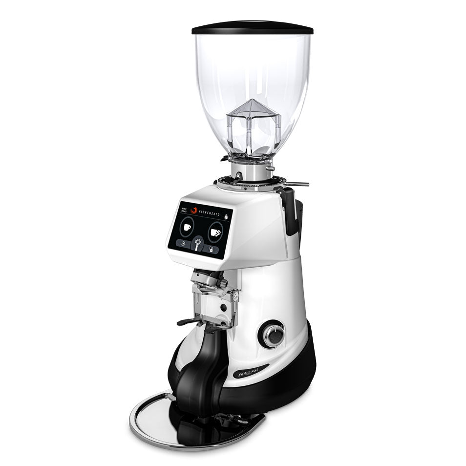F64 EVO XGi PRO On-Demand GBW Espresso Grinder - White | Commercial & Home Barista Coffee Grinding for Perfect Espresso Shots