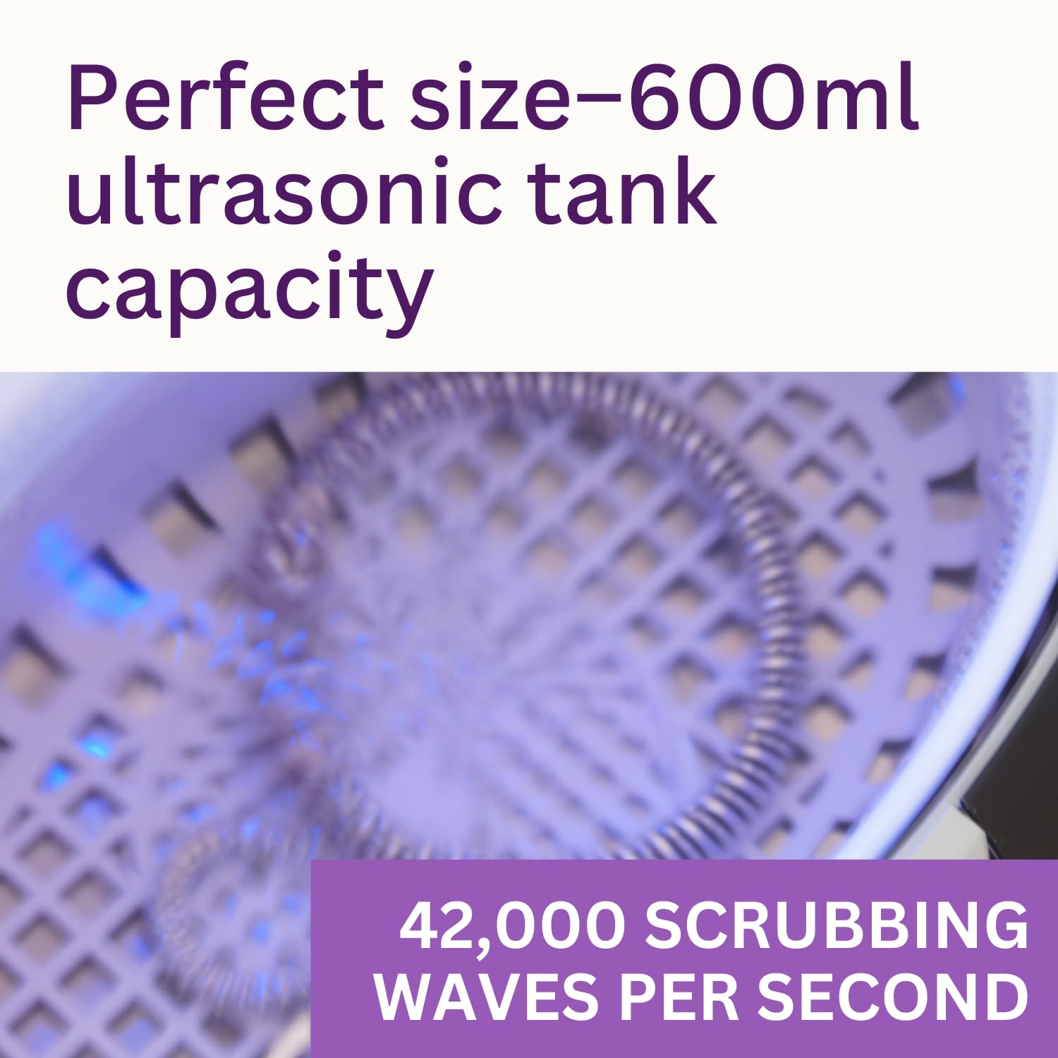 GemOro Sparkle Spa Pro Ultrasonic Jewelry Cleaner - 5 Programmable Timer Settings for Rings, Watches, Earrings & More | Digital Timer Professional Cleaning Machine (Slate Gray) | Perfect for Home Jewelry Care, Wedding Ring Maintenance & Watch Cleaning