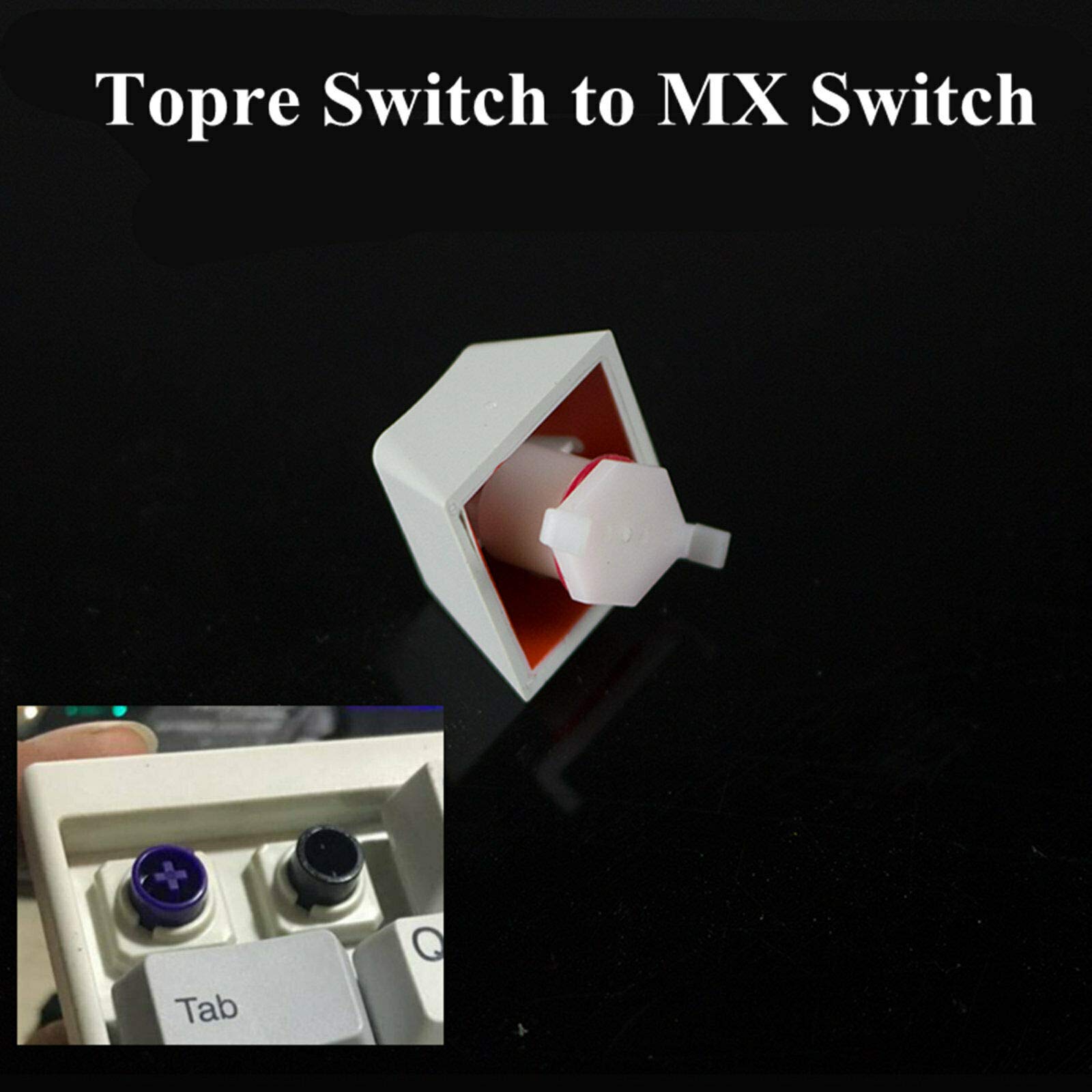 Topre to Cherry MX Keycaps Adapter Converter - 90 Pcs for Realforce Capacitive Keyboards | Mechanical Keyboard Customization for Gaming & Typing