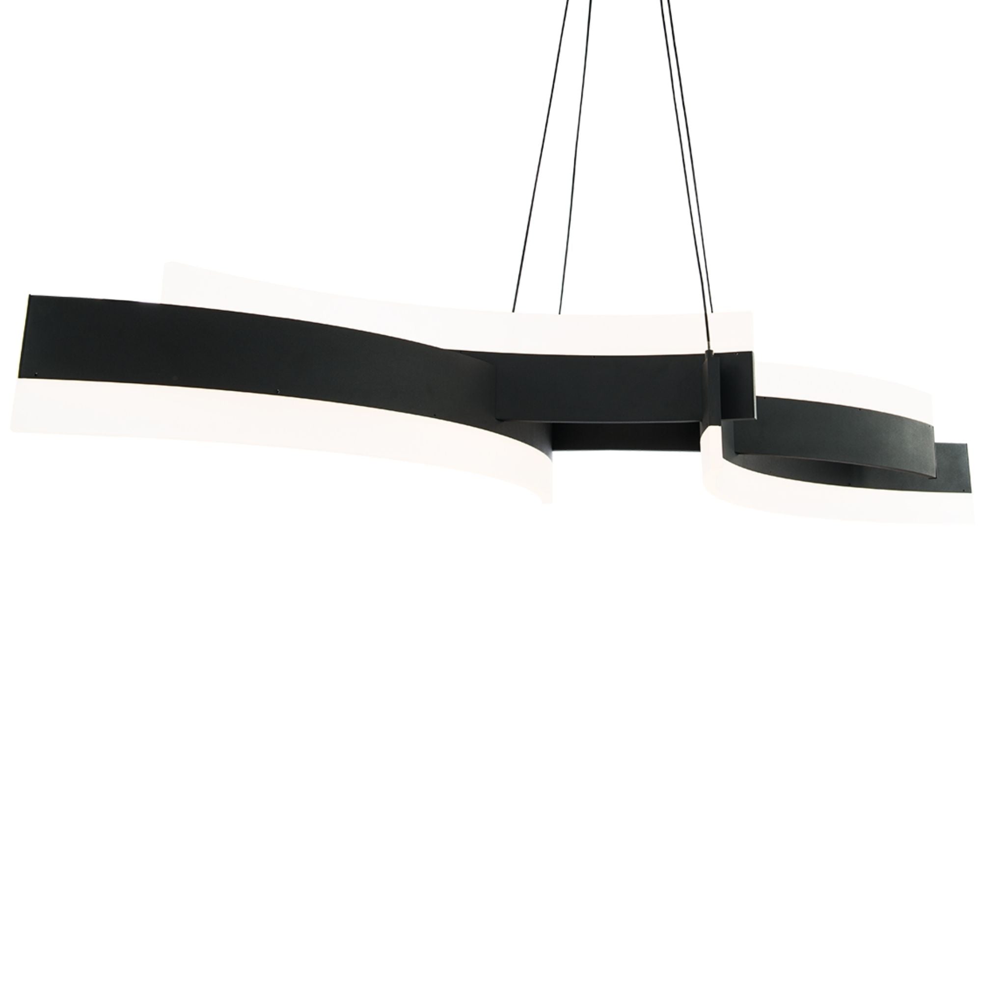 Modern 57 LED Pendant Light Fixture - Dimmable Hanging Chandelier for Kitchen Island, Dining Room & Bedroom Lighting