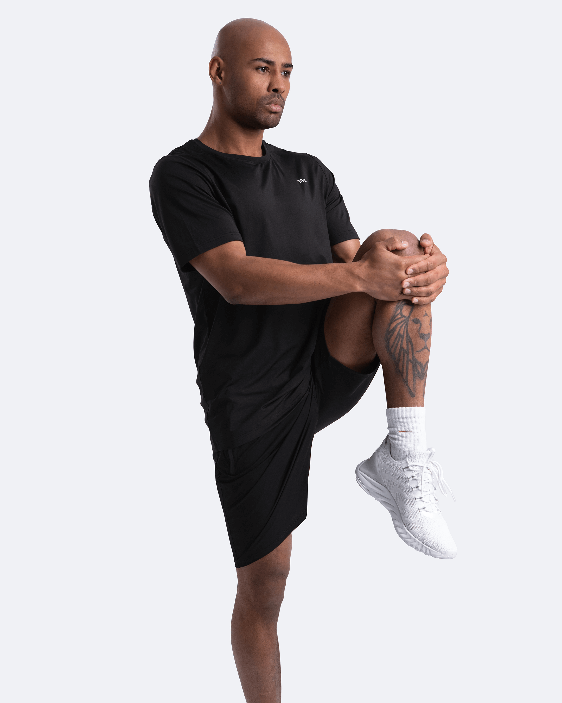 Jet Black Gym Shorts for Men - Lightweight & Breathable Workout Shorts - Perfect for Running, Training & Gym