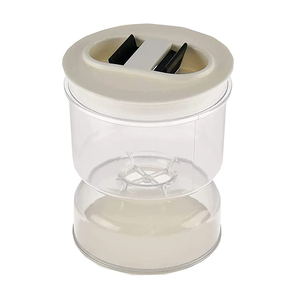 Clear Airtight Kimchi Jar with Lid - Dry Wet Separation Fermentation Container for Pickles, Sauerkraut & Homemade Foods | BPA-Free Food Storage Dispenser | Kitchen & Pantry Organization