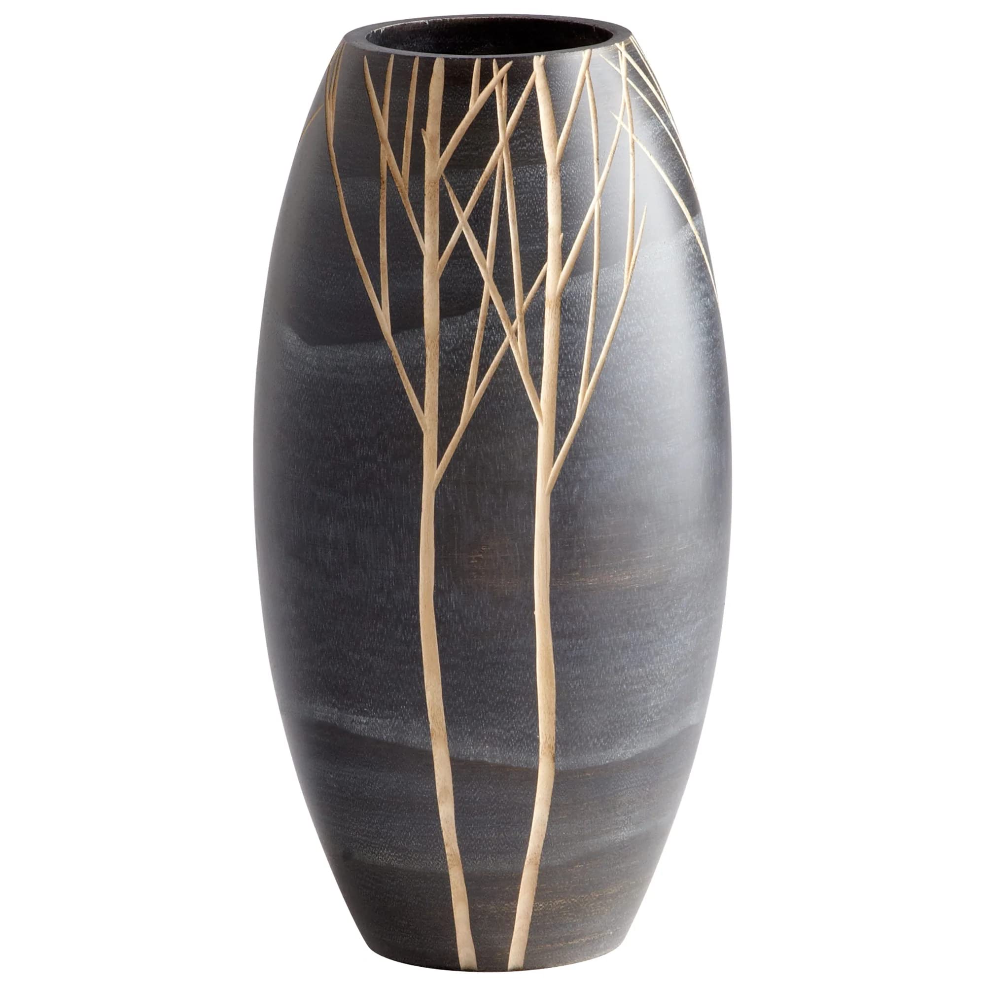 Cyan Design 06023 Small Onyx Winter Vase - Elegant Home Decor for Holiday Centerpieces, Wedding Table Settings & Winter Mantel Displays