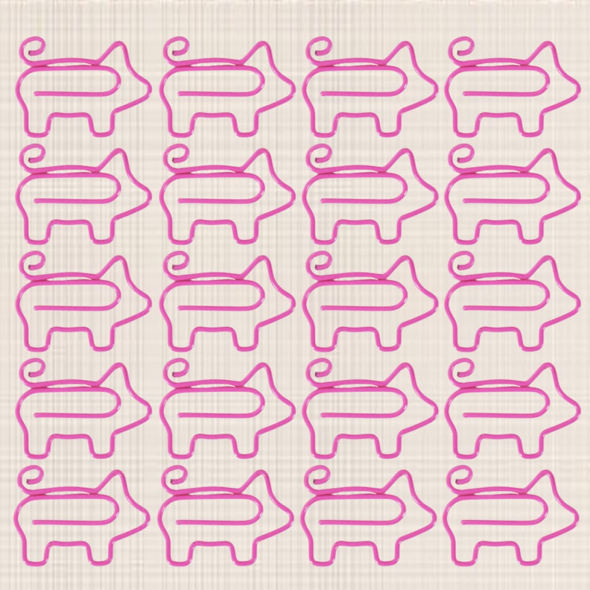 Operitacx 100pcs Metal Pig-Shaped Paper Clips - Decorative Office Supplies for Home, School & Office Organization - Fun Stationery for Notes, Documents & Bulletin Boards