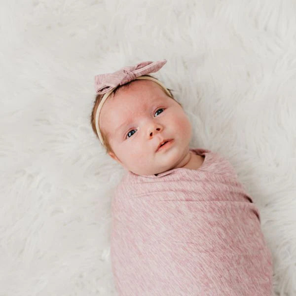 Soft Copper Pearl Knit Swaddle Blanket for Baby - Maeve Collection | Breathable & Stretchy Newborn Wrap | Perfect for Swaddling, Nursing, Stroller & Photo Shoots
