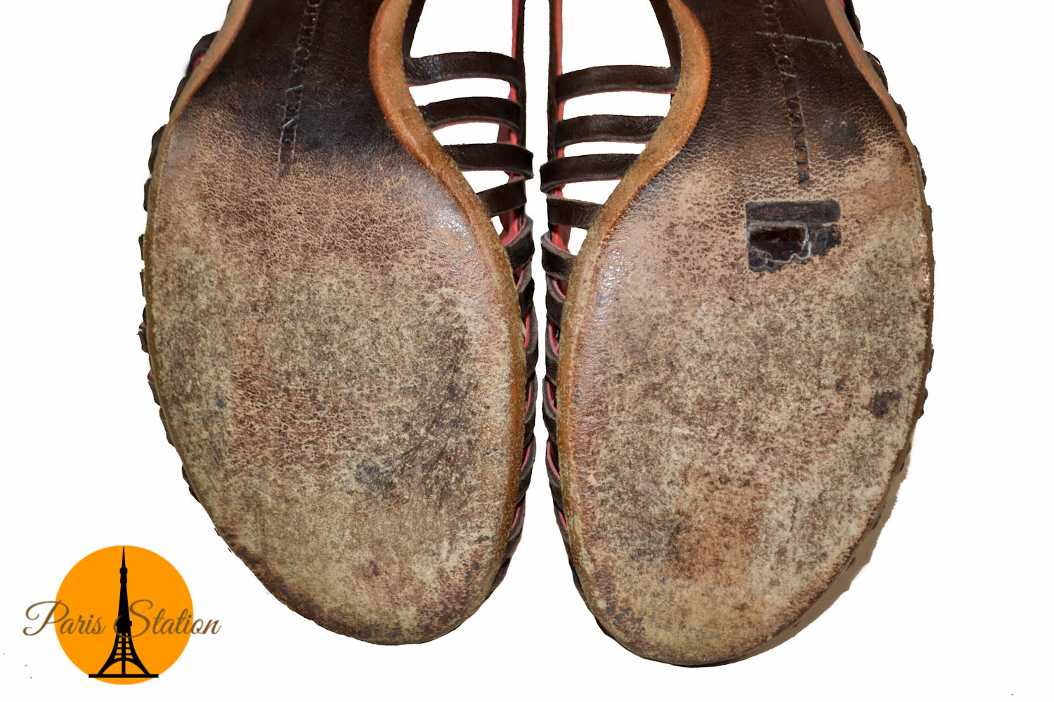 Authentic Bottega Veneta Brown Leather Sandals Women's Size 36.5 - Comfortable Luxury Footwear for Summer Vacations & Beach Outings