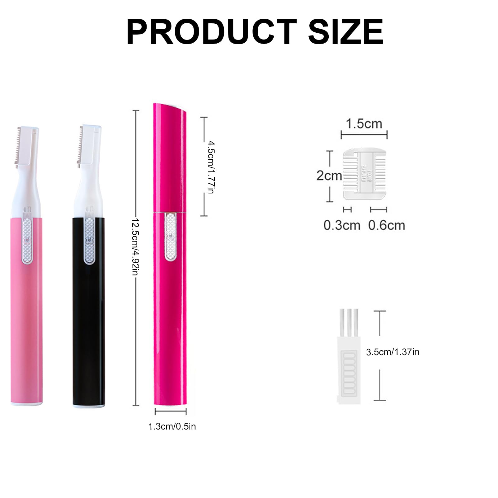 Rechargeable Electric Eyebrow Trimmer - Painless Facial Hair Remover & Shaver for Women & Men | Perfect for Eyebrow Shaping, Upper Lip & Peach Fuzz Removal at Home