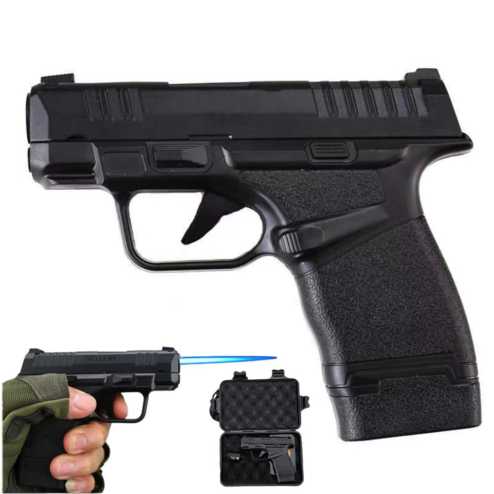 Refillable Butane Jet Torch Lighter with Adjustable Flame - Windproof Metal Lighter for BBQ, Camping, Cooking, Jewelry Making & Welding | Perfect Gift Box Included (No Gas) | Ideal for Outdoor Adventures, Home Kitchen & DIY Projects