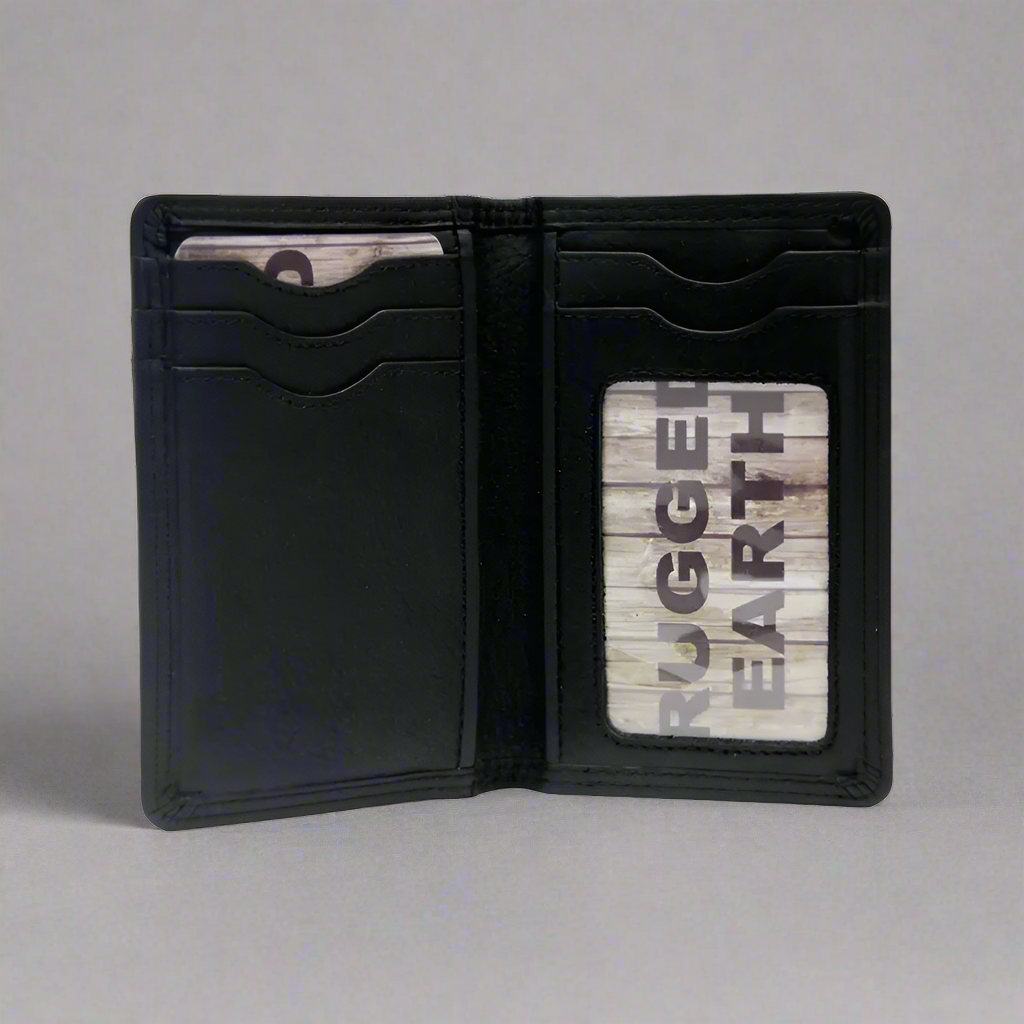 Durable Slim RFID Blocking Leather Wallet for Men - Small Credit Card Holder for Everyday Carry & Travel