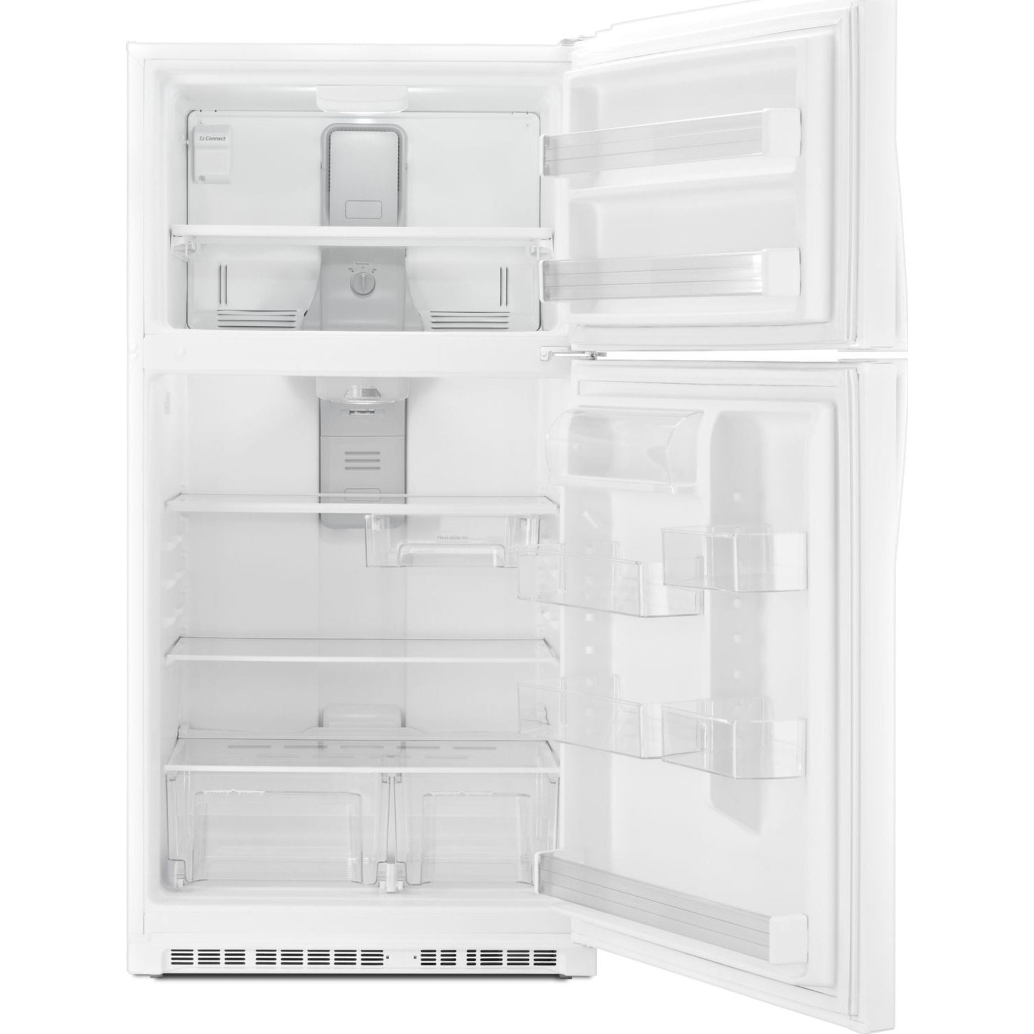 Whirlpool WRT541SZDW 21.6 Cu. Ft. Top Freezer Refrigerator in White - Energy Efficient Kitchen Appliance for Home & Apartment Use