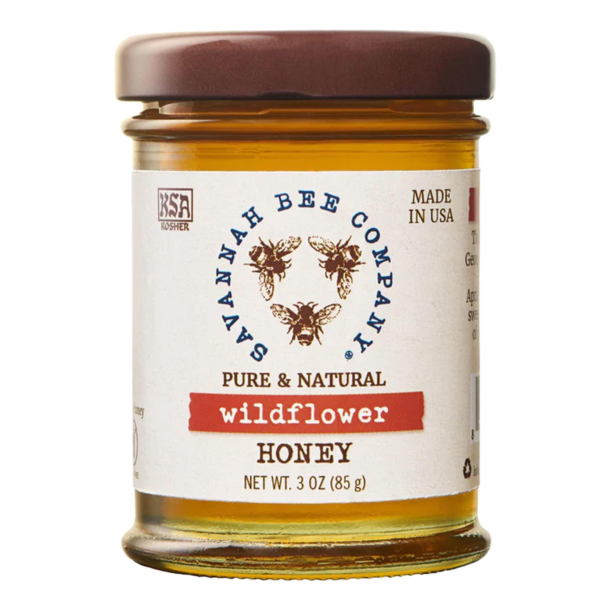Savannah Bee Company Pure Raw Natural Honey - Unfiltered & Unpasteurized for Tea, Baking & Wellness | Best for Health, Skin & Immune Support