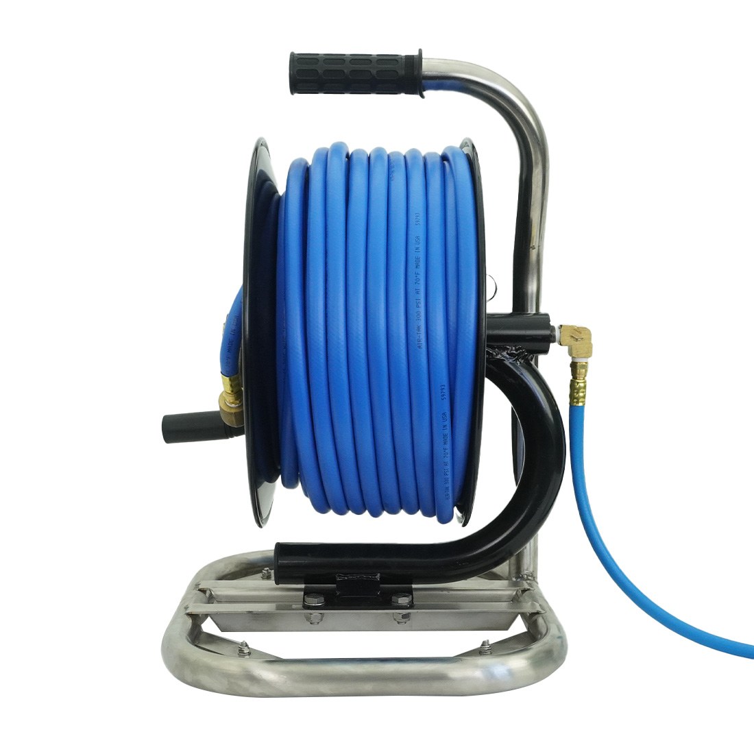 Heavy Duty Portable Hose Reel 150ft - Commercial & Residential Water Hose Storage for Garden, Yard, Car Washing & Outdoor Use